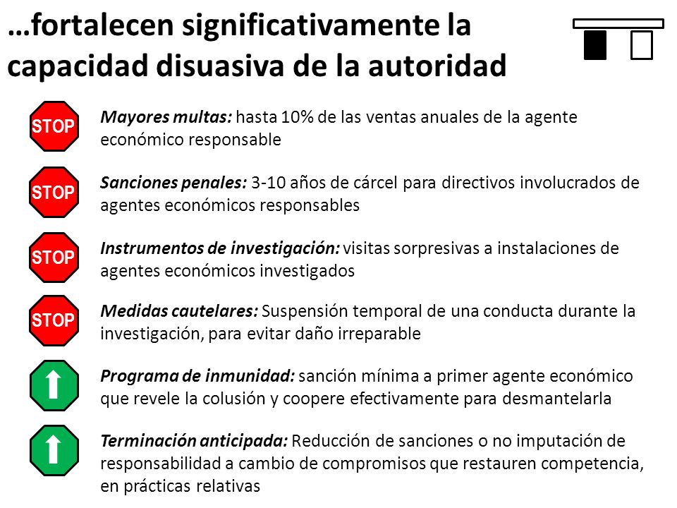 …fortalecen significativamente la capacidad disuasiva de la autoridad