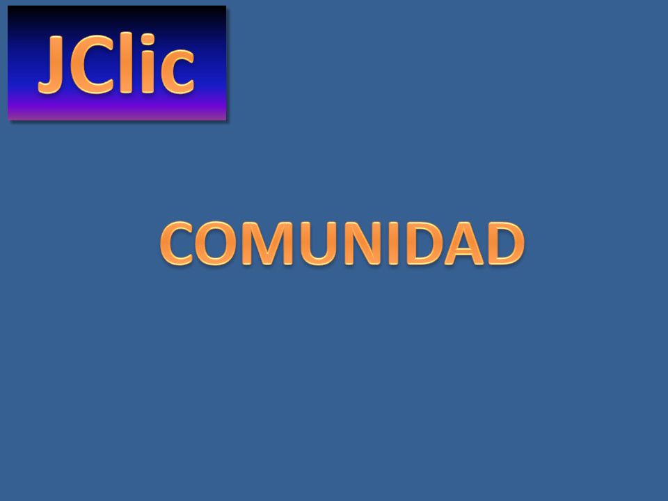 JClic COMUNIDAD