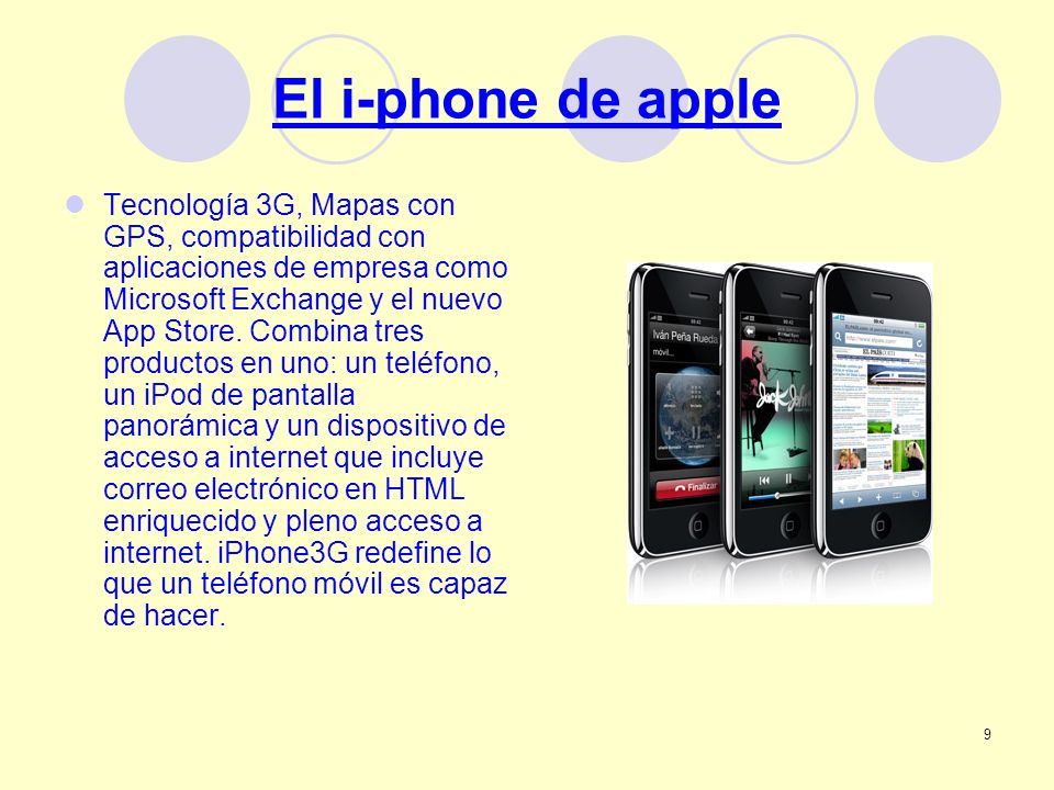 El i-phone de apple