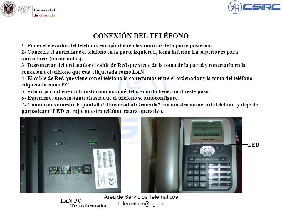 Area de Servicios Telemáticos
