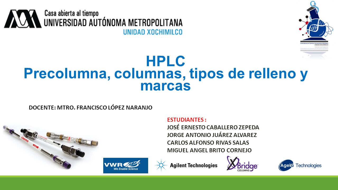 Precolumna, columnas, tipos de relleno y marcas