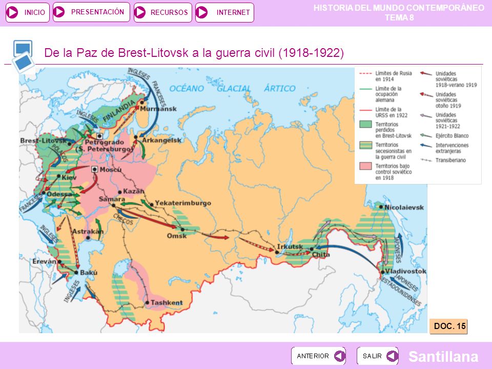 De la Paz de Brest-Litovsk a la guerra civil ( )‏
