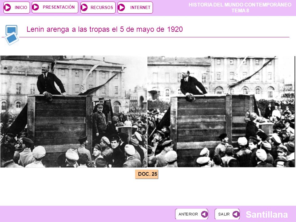 Lenin arenga a las tropas el 5 de mayo de 1920