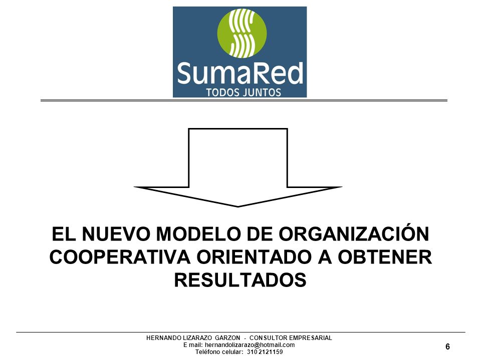 EL NUEVO MODELO DE ORGANIZACIÓN COOPERATIVA ORIENTADO A OBTENER RESULTADOS