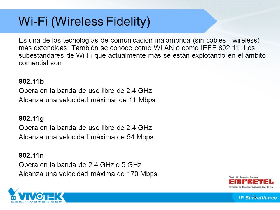 Wi-Fi (Wireless Fidelity)
