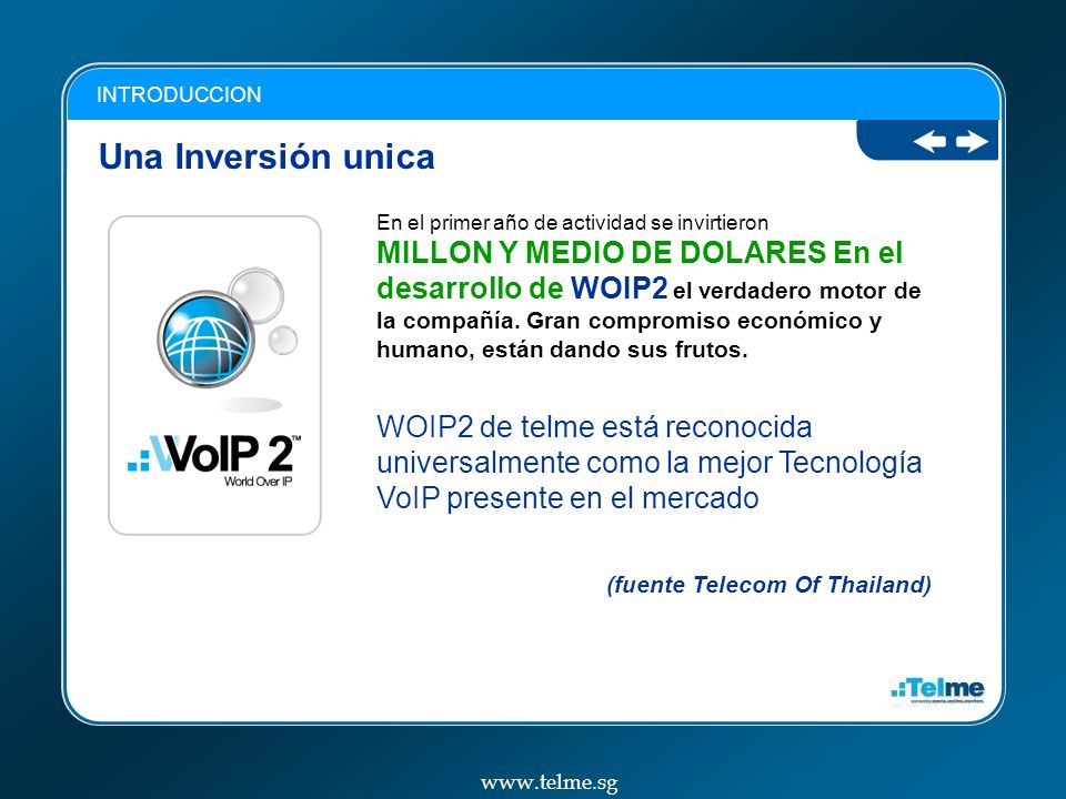 INTRODUCCION Una Inversión unica.