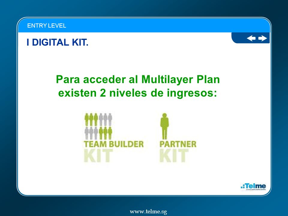 Para acceder al Multilayer Plan existen 2 niveles de ingresos: