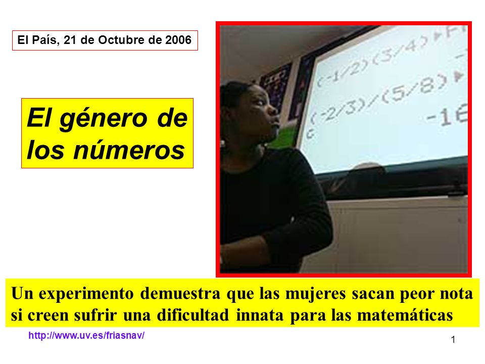 El género de los números
