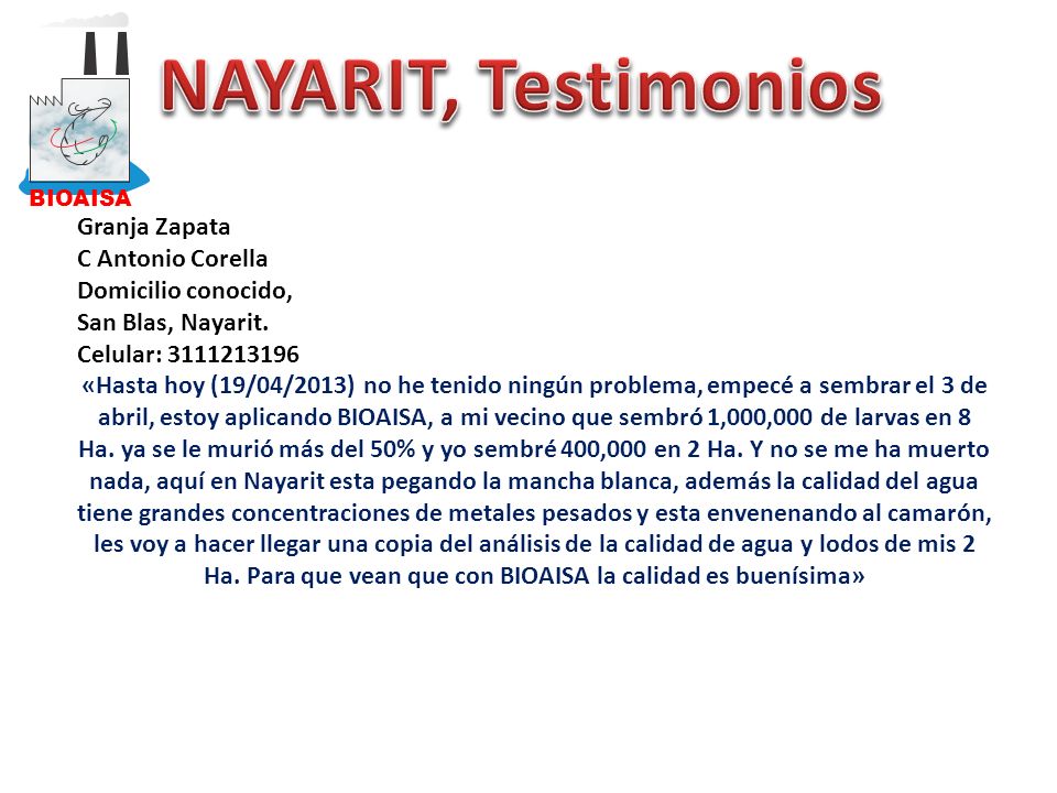 NAYARIT, Testimonios Granja Zapata C Antonio Corella