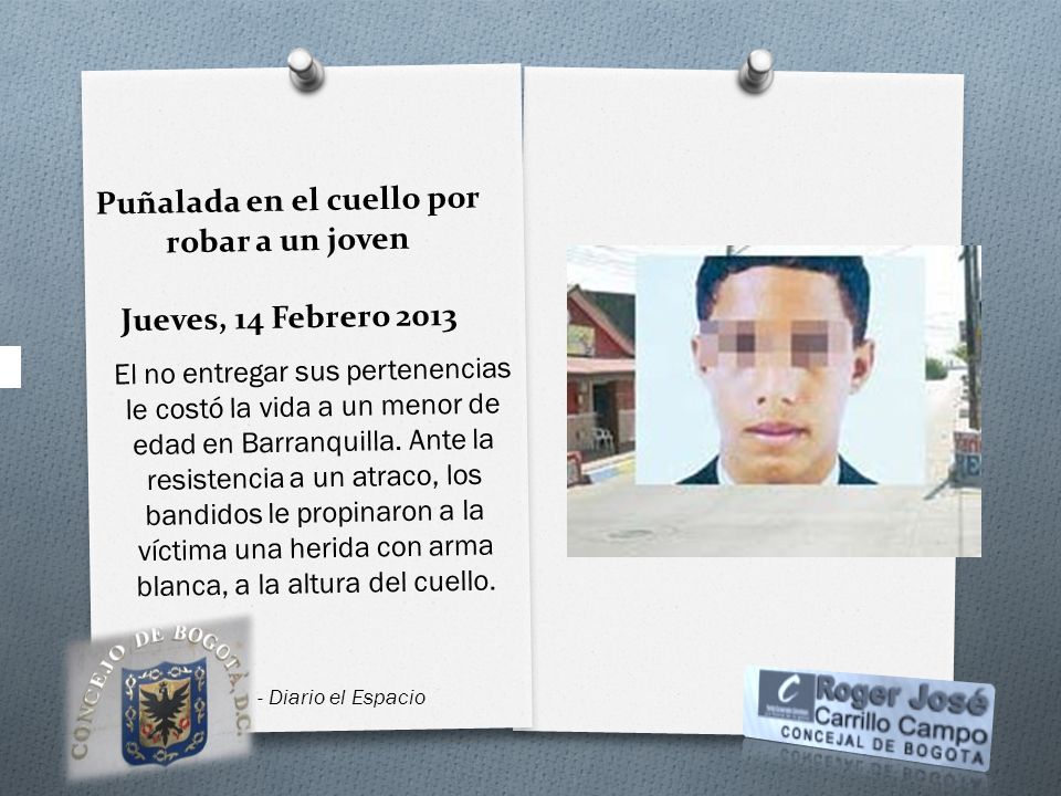 Puñalada en el cuello por robar a un joven Jueves, 14 Febrero 2013
