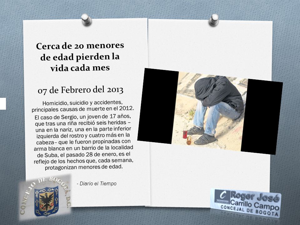 Cerca de 20 menores de edad pierden la vida cada mes 07 de Febrero del 2013