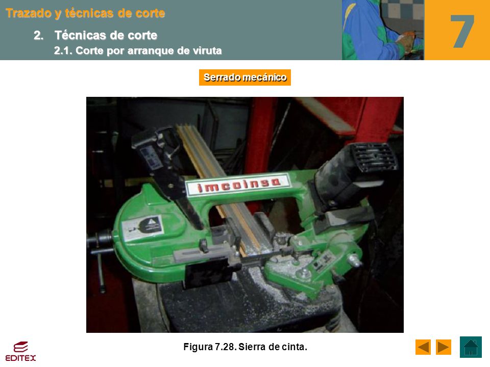 2. Técnicas de corte 2.1. Corte por arranque de viruta