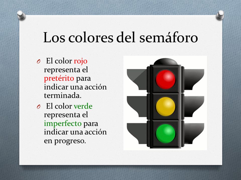 Los colores del semáforo