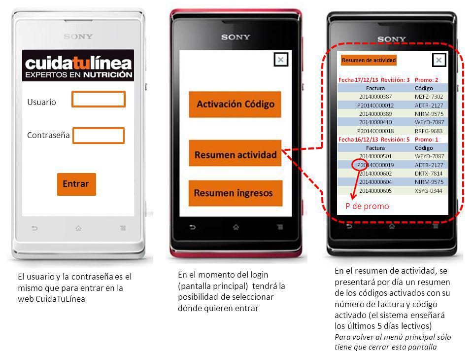 XSYG-0344 Entrar Nº factura: Usuario Contraseña
