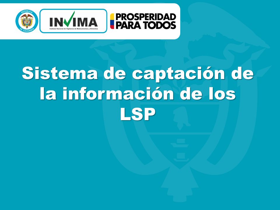 Sistema de captación de la información de los LSP