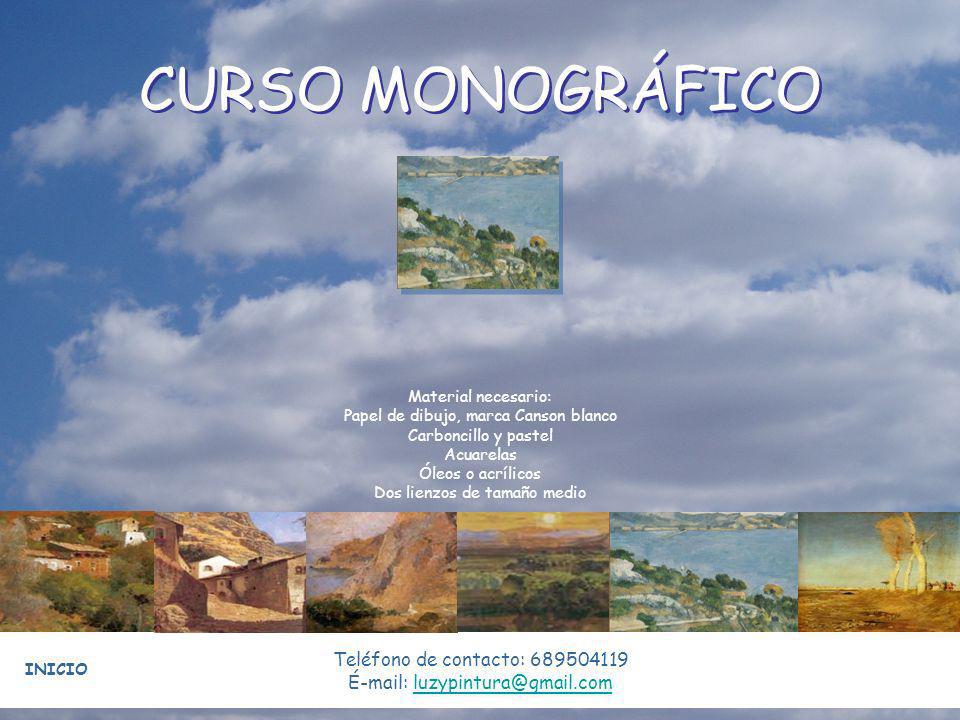 CURSO MONOGRÁFICO Teléfono de contacto: