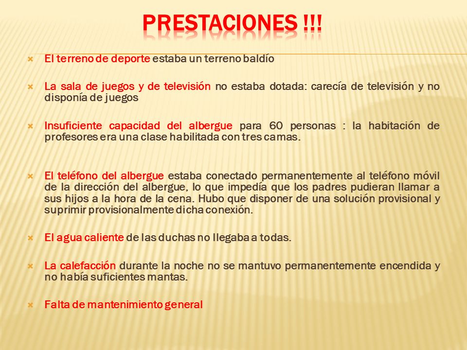 Prestaciones !!! El terreno de deporte estaba un terreno baldío