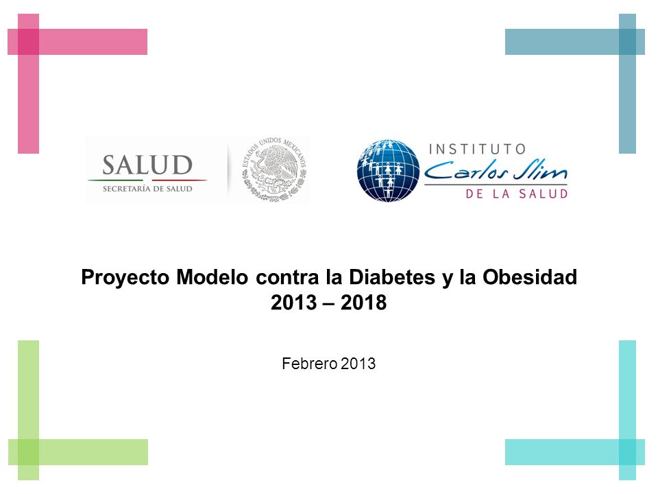 Proyecto Modelo contra la Diabetes y la Obesidad 2013 – 2018