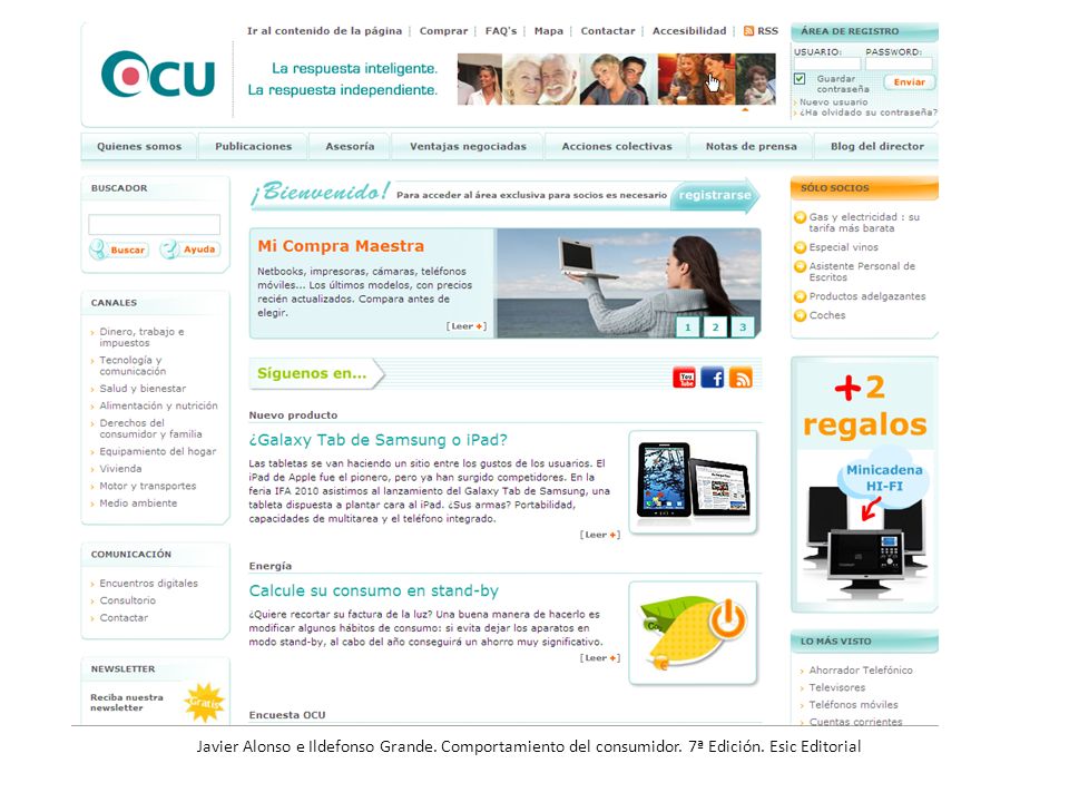 Javier Alonso e Ildefonso Grande. Comportamiento del consumidor