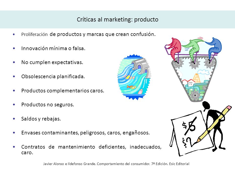 Críticas al marketing: producto