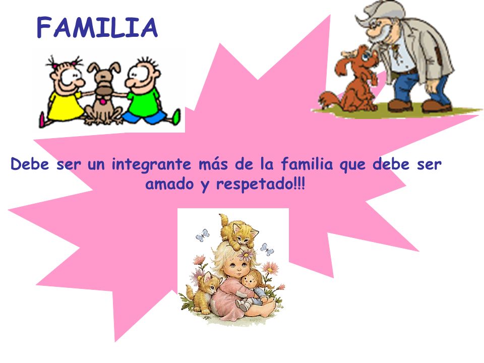 Debe ser un integrante más de la familia que debe ser