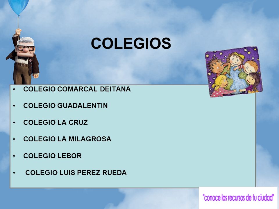 COLEGIOS COLEGIO COMARCAL DEITANA COLEGIO GUADALENTIN COLEGIO LA CRUZ