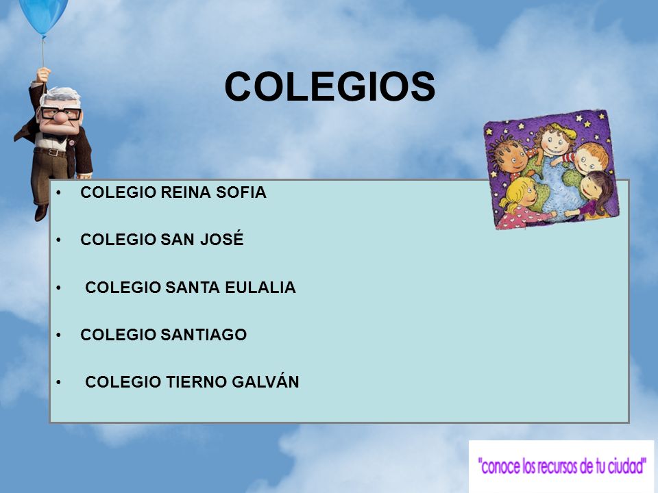 COLEGIOS COLEGIO REINA SOFIA COLEGIO SAN JOSÉ COLEGIO SANTA EULALIA