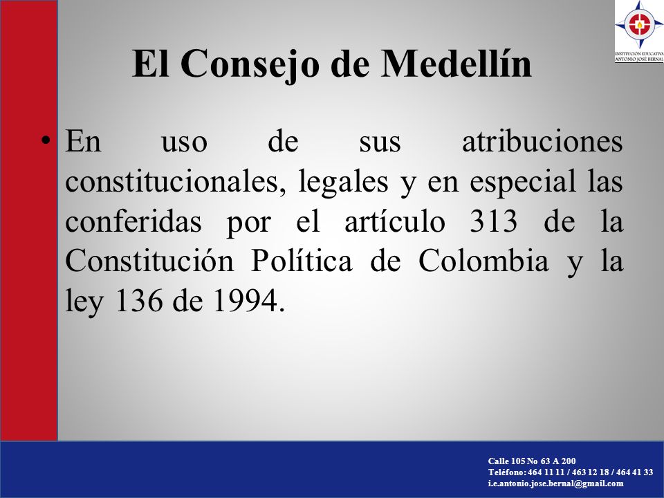 El Consejo de Medellín