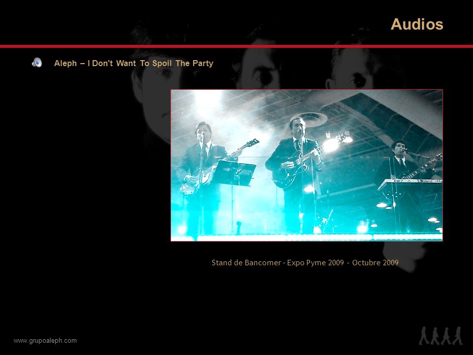 Audios Aleph – I Don t Want To Spoil The Party