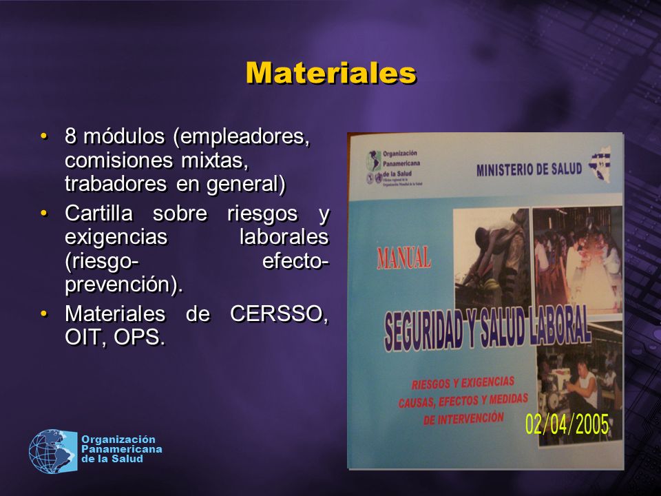 Materiales 8 módulos (empleadores, comisiones mixtas, trabadores en general)