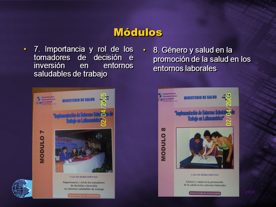Módulos 7. Importancia y rol de los tomadores de decisión e inversión en entornos saludables de trabajo.