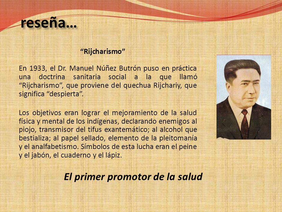 reseña… El primer promotor de la salud
