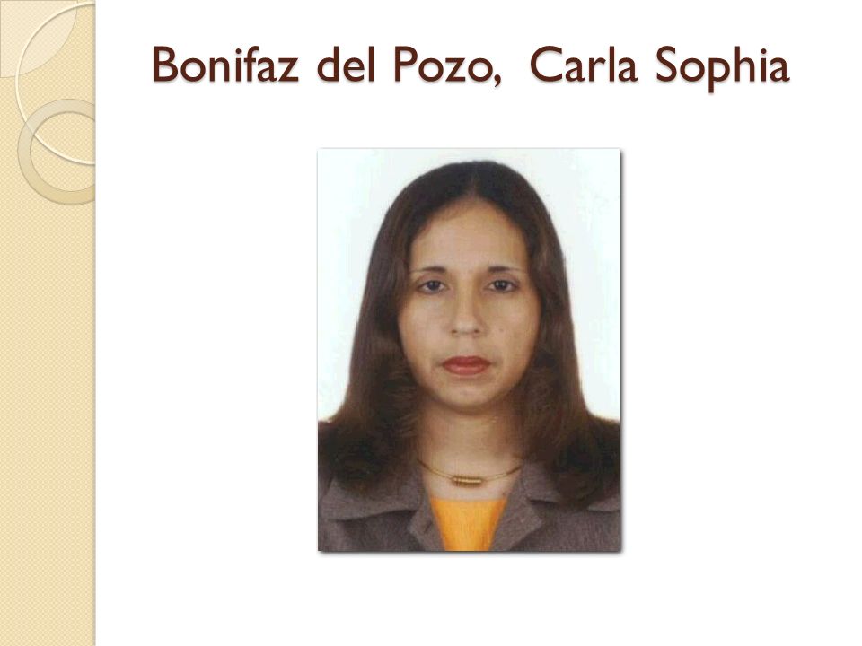 Bonifaz del Pozo, Carla Sophia