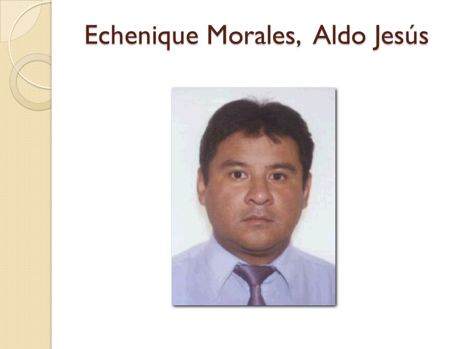 Echenique Morales, Aldo Jesús