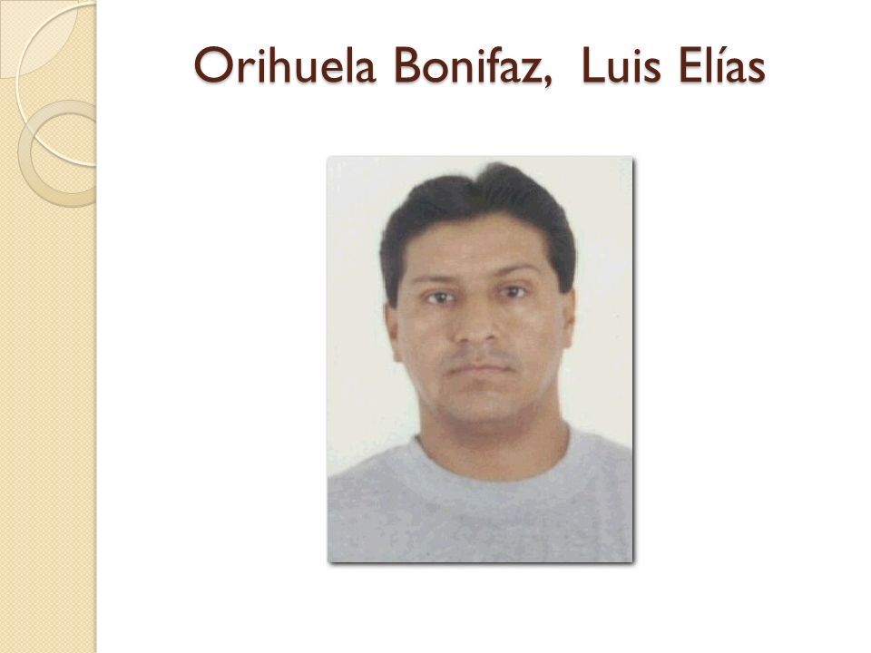 Orihuela Bonifaz, Luis Elías