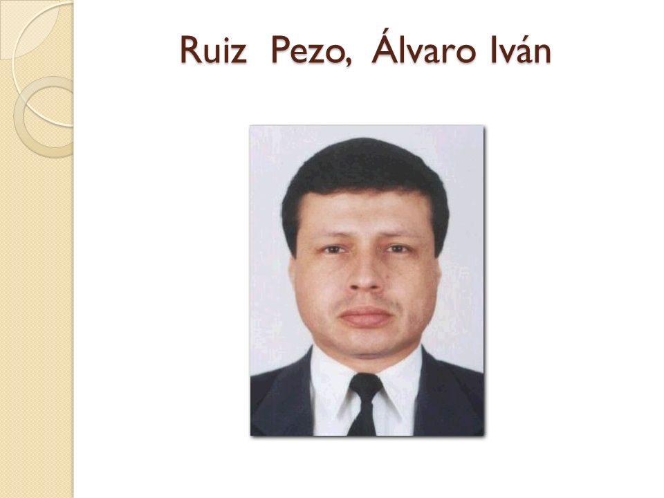 Ruiz Pezo, Álvaro Iván