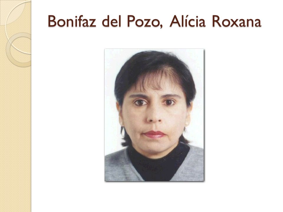 Bonifaz del Pozo, Alícia Roxana