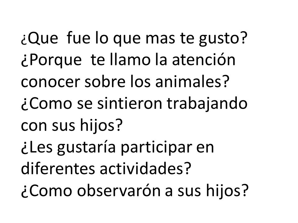 ¿Porque te llamo la atención conocer sobre los animales