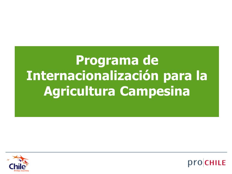 Programa de Internacionalización para la Agricultura Campesina