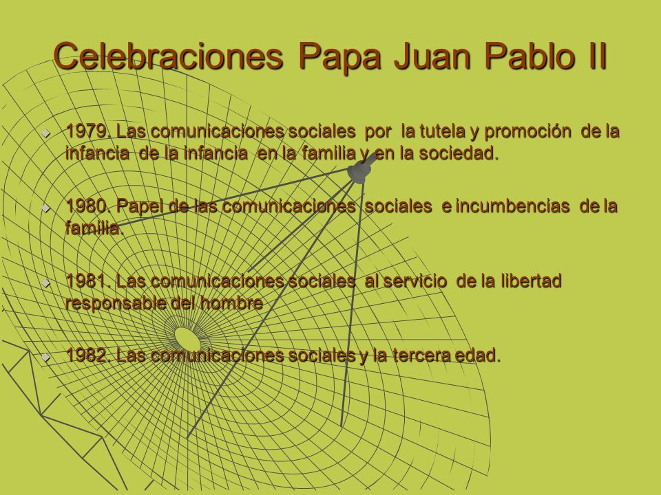 Celebraciones Papa Juan Pablo II