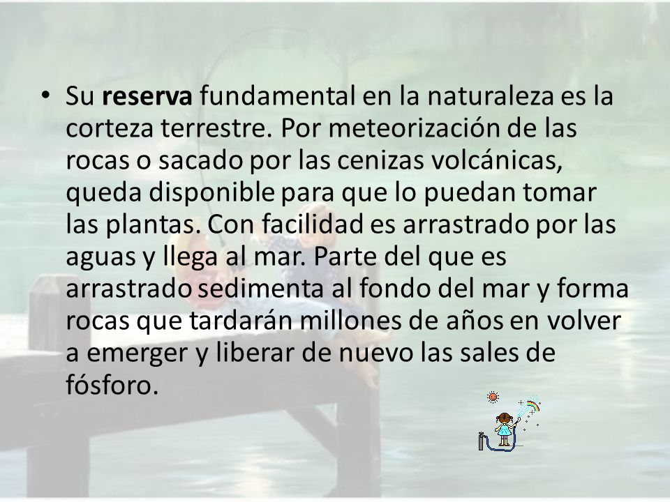 Su reserva fundamental en la naturaleza es la corteza terrestre
