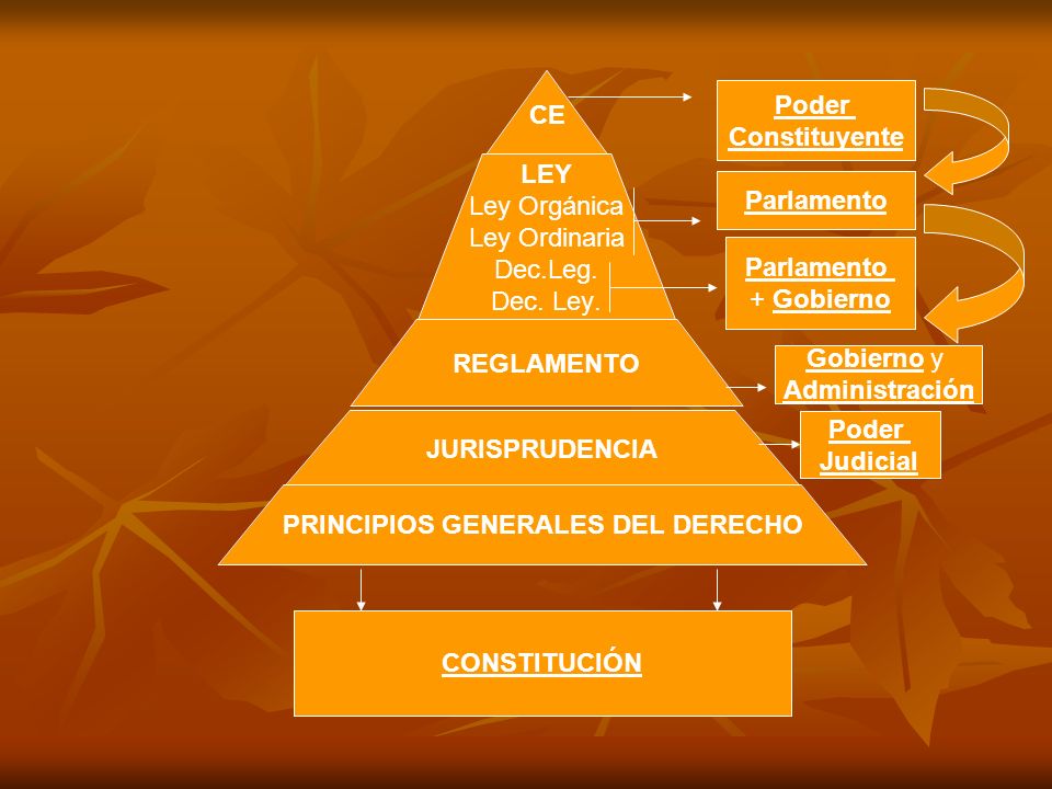 Poder Constituyente. Parlamento. Parlamento. + Gobierno. Gobierno y. Administración. Poder. Judicial.