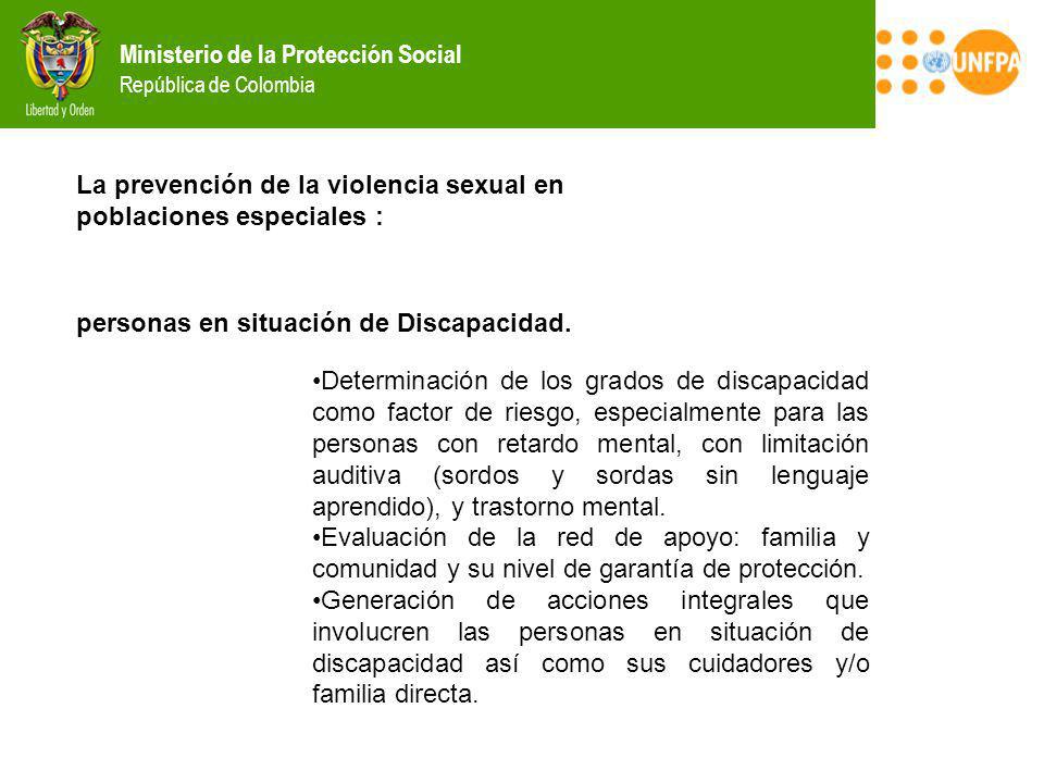 La prevención de la violencia sexual en poblaciones especiales :