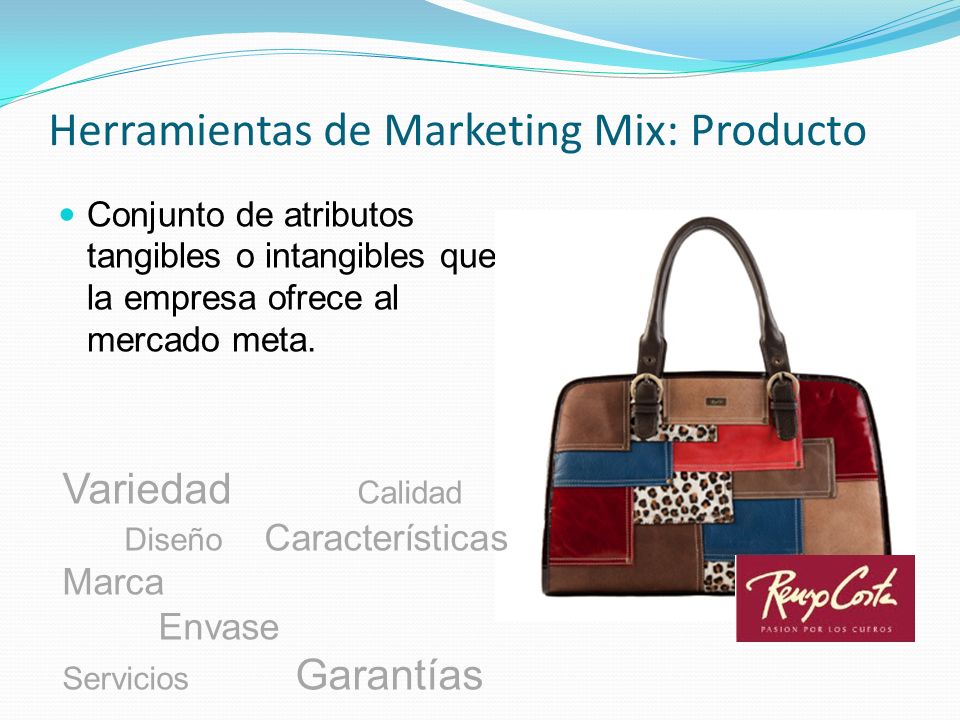Herramientas de Marketing Mix: Producto