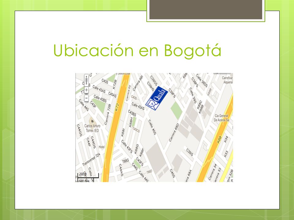 Ubicación en Bogotá