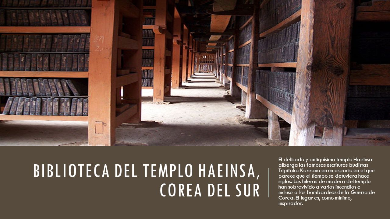 Biblioteca del templo Haeinsa, Corea del Sur