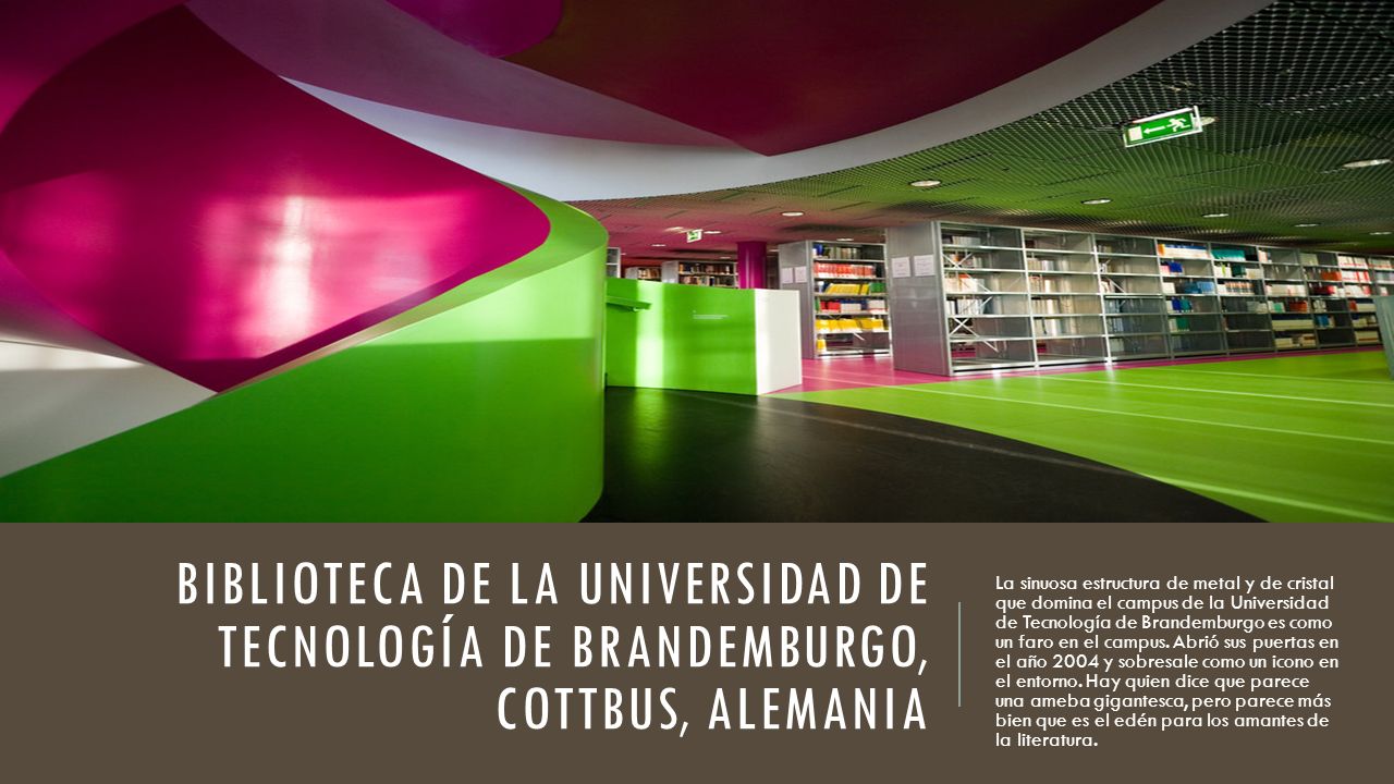 Biblioteca de la Universidad de Tecnología de Brandemburgo, Cottbus, Alemania