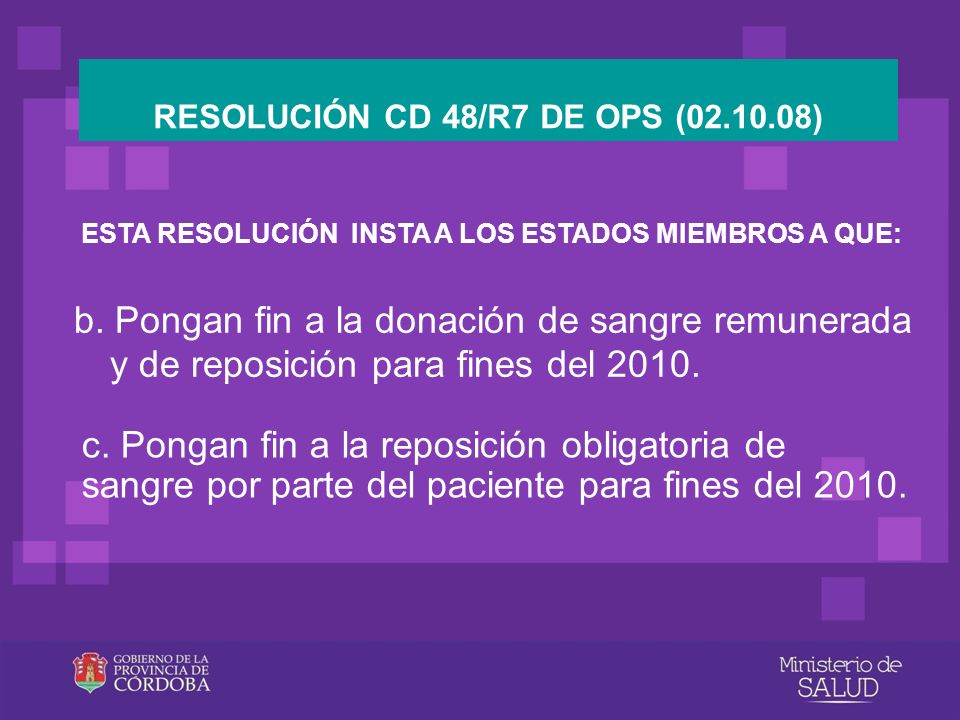 RESOLUCIÓN CD 48/R7 DE OPS ( )
