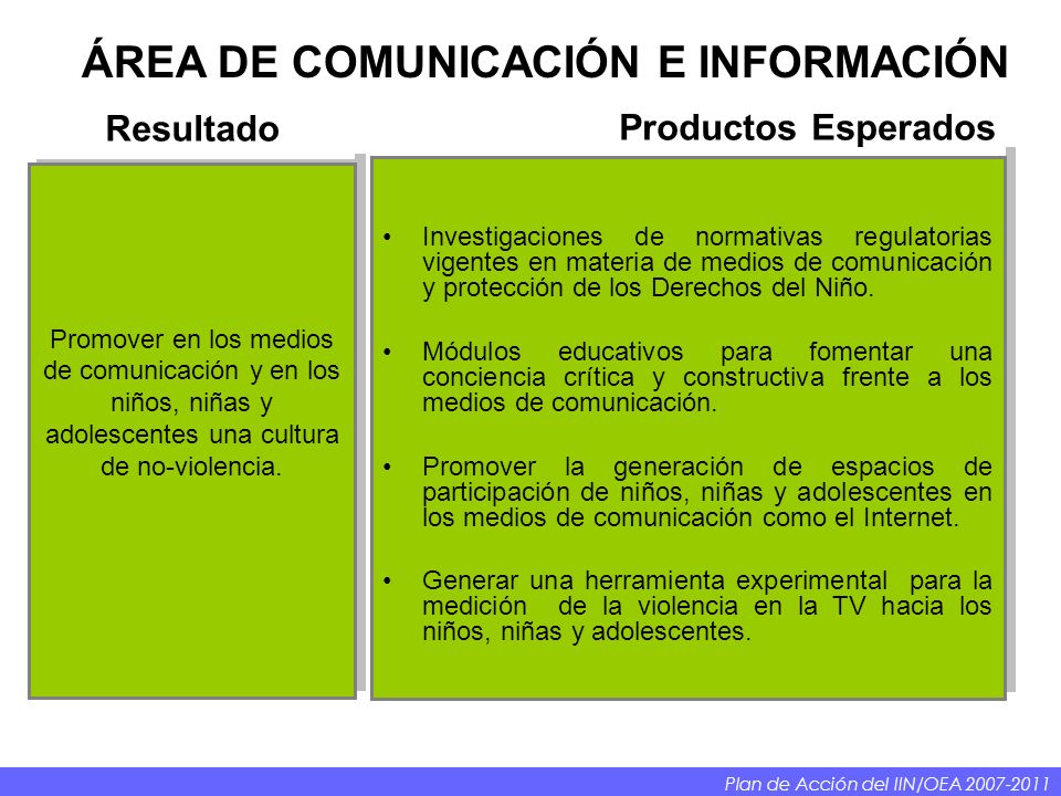 ÁREA DE COMUNICACIÓN E INFORMACIÓN