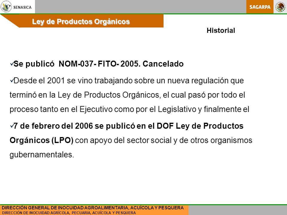 Se publicó NOM-037- FITO Cancelado